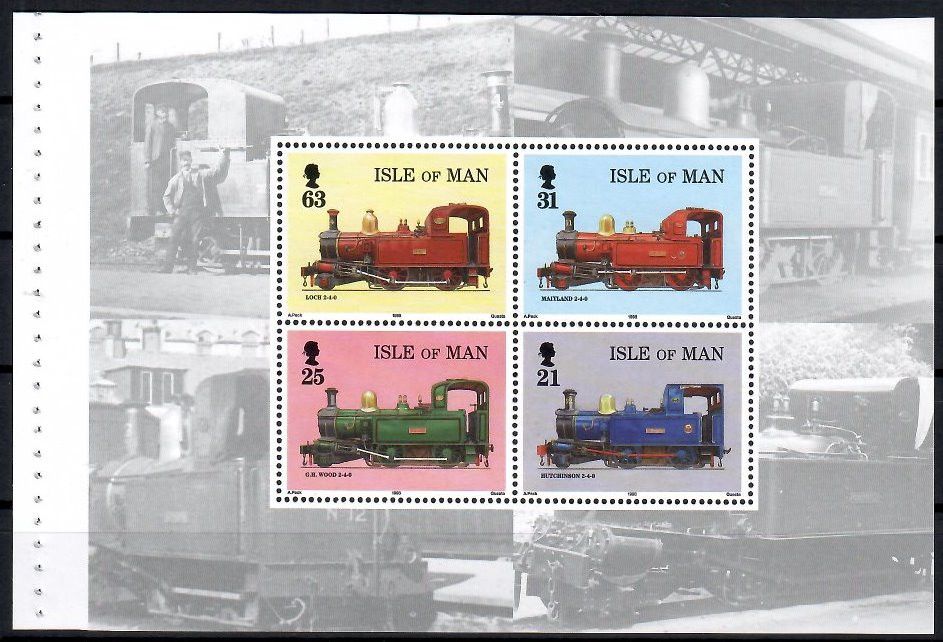 Znaczek Wyspa Man 1998 Mi h-blatt 68 Czyste **