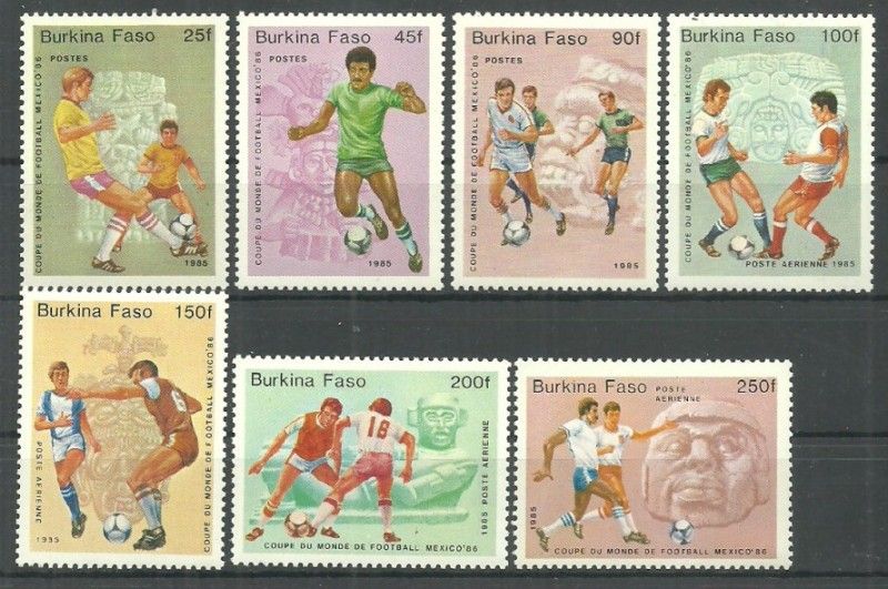 Znaczek Burkina Faso 1985 Mi 988-994 Czyste **