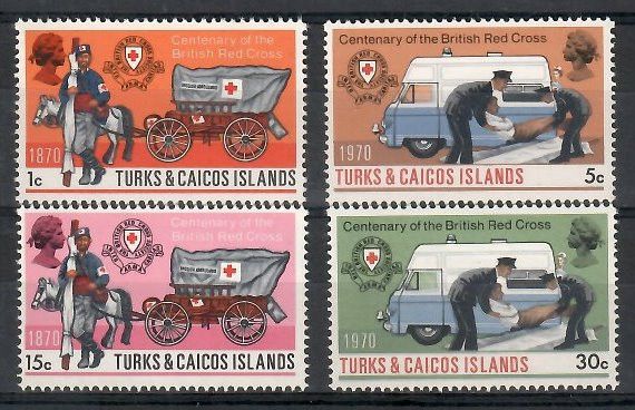 Znaczek Turks i Caicos 1970 Mi 251-254 Czyste **