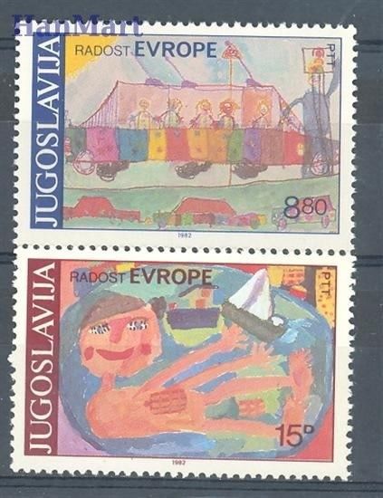 Znaczek Jugosławia 1982 Mi 1945-1946 Czyste **
