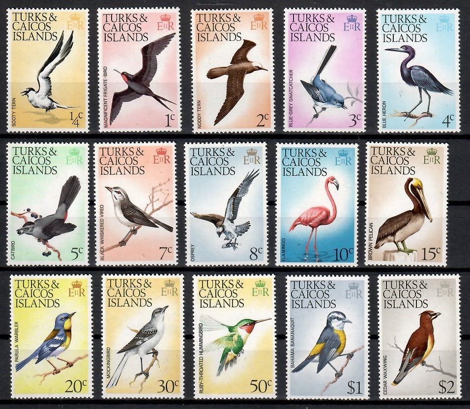 Znaczek Turks i Caicos 1973 Mi 307-321X Czyste **