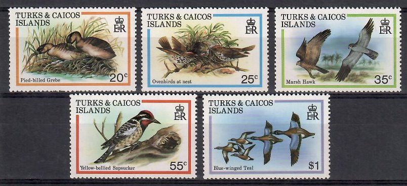 Znaczek Turks i Caicos 1980 Mi 481-485 Czyste **