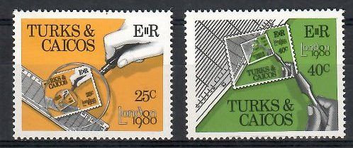 Znaczek Turks i Caicos 1980 Mi 487-488 Czyste **