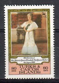 Znaczek Turks i Caicos 1980 Mi 496 Czyste **