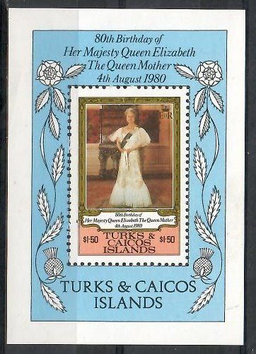 Znaczek Turks i Caicos 1980 Mi bl 23 Czyste **