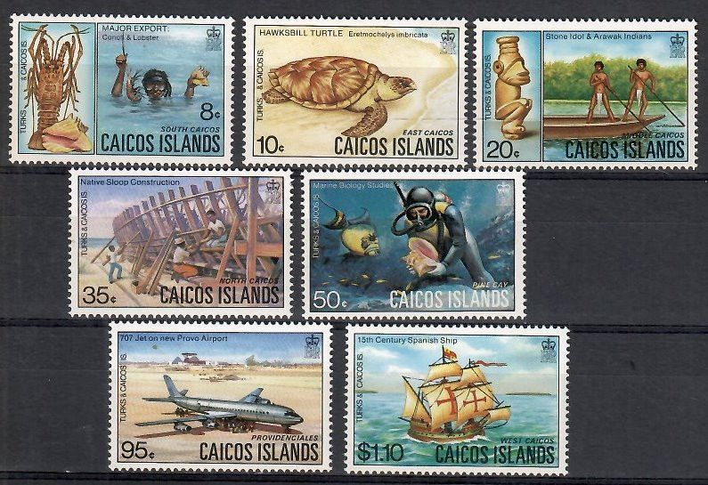 Znaczek Caicos Islands 1983 Mi 15-21 Czyste **