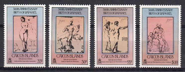 Znaczek Caicos Islands 1983 Mi 32-35 Czyste **