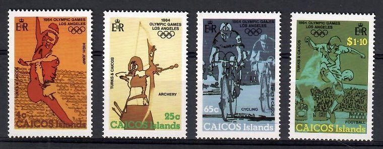 Znaczek Caicos Islands 1984 Mi 37-40 Czyste **