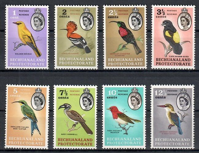 Znaczek Bechuanaland / Beczuana 1961 Mi 155-162 Czyste **