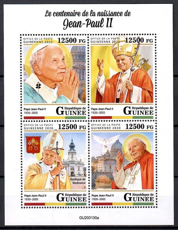 Znaczek Gwinea 2020 Mi ark 14262-14265 Czyste **