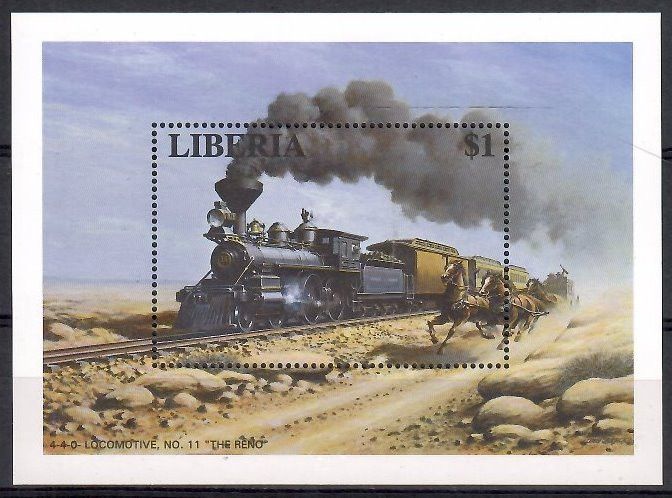 Znaczek Liberia 1996 Mi bl 142 Czyste **
