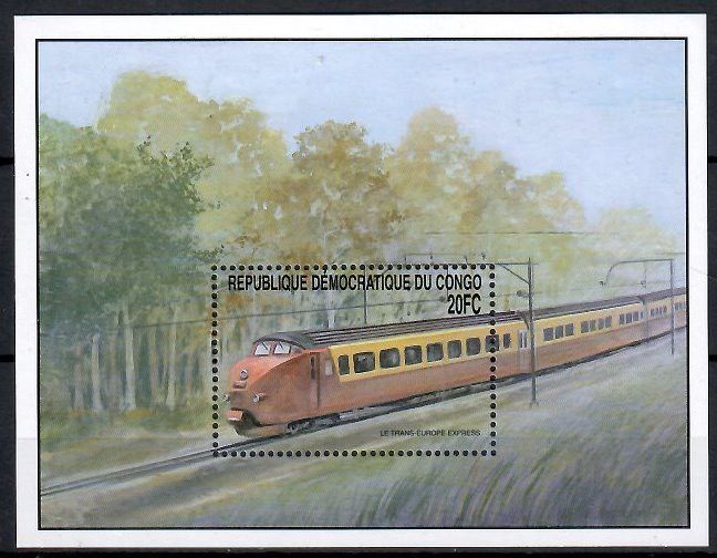 Znaczek Kongo Kinszasa / Zair 2001 Mi bl 99 Czyste **