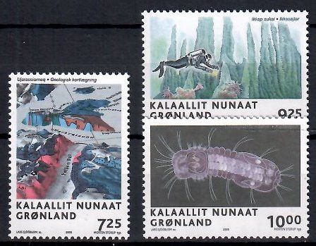Znaczek Grenlandia 2005 Mi 445-447 Czyste **