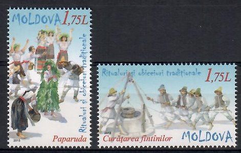 Znaczek Mołdawia 2013 Mi 836-837 Czyste **