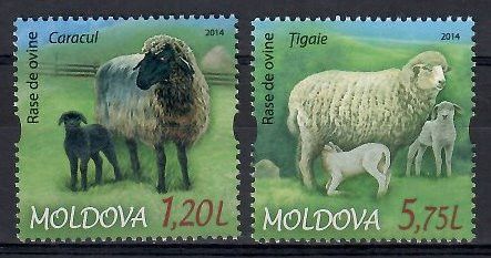Znaczek Mołdawia 2014 Mi 877-878 Czyste **