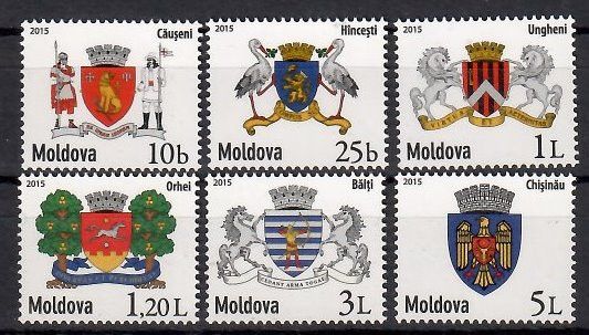 Znaczek Mołdawia 2015 Mi 898-903 Czyste **
