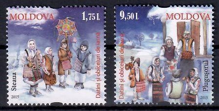 Znaczek Mołdawia 2015 Mi 941-942 Czyste **