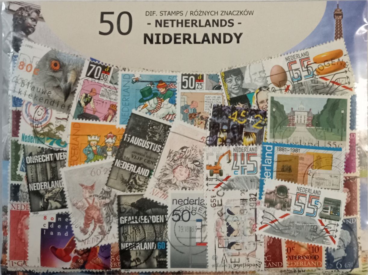 Znaczek 50 - NIDERLANDY 50 znaczków znaczków
