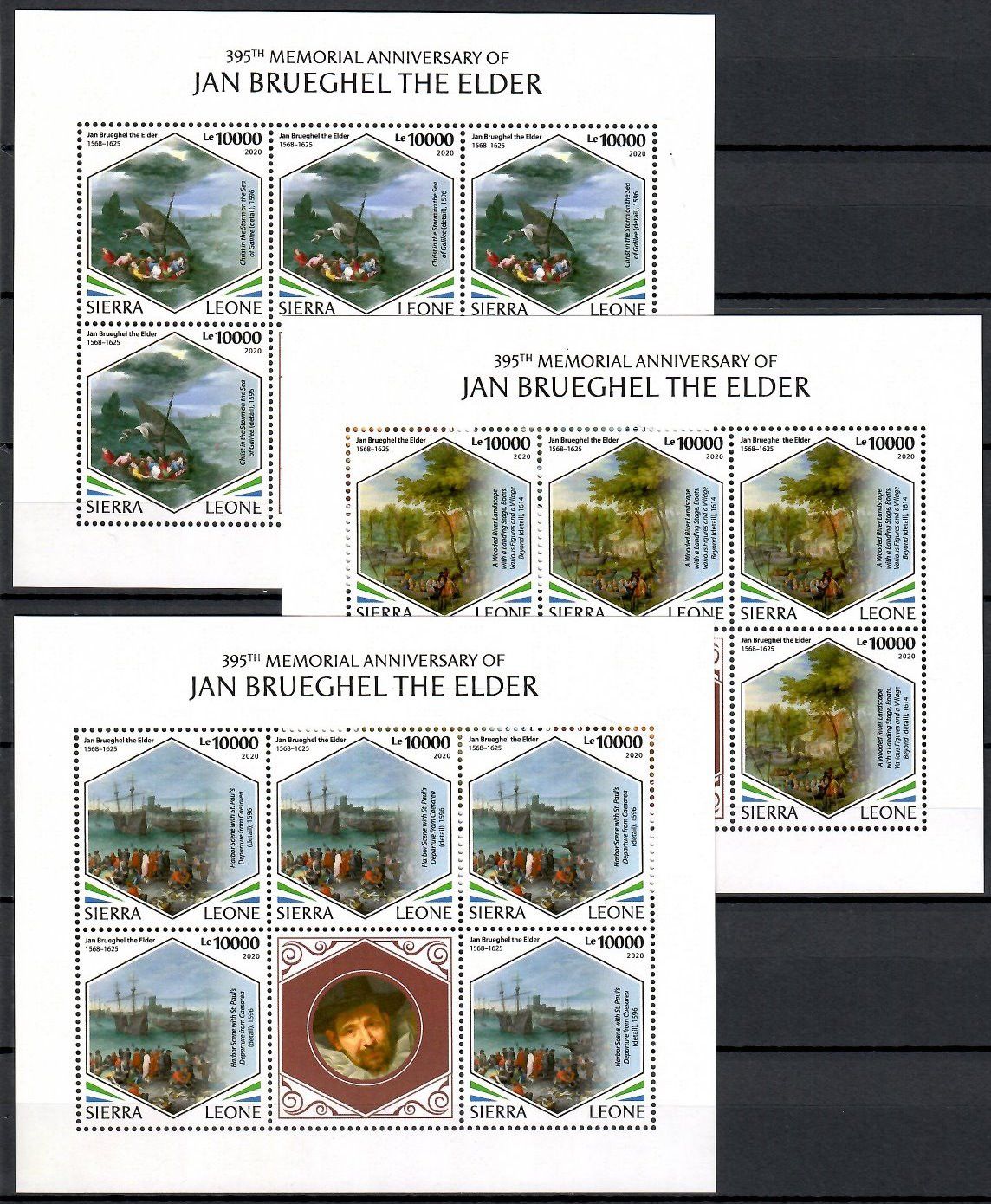 Znaczek Sierra Leone 2020 Mi ark 12061-12063 Czyste **