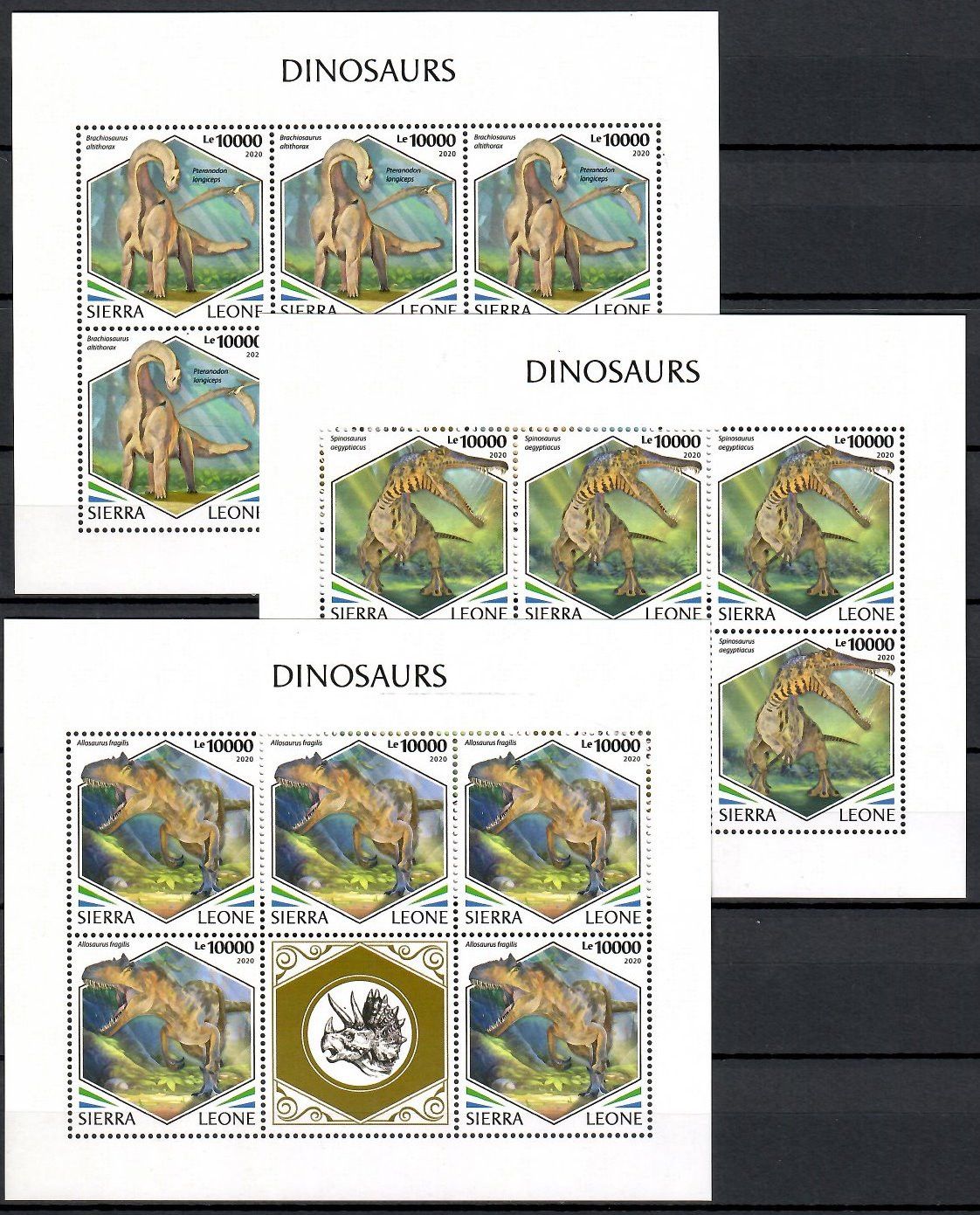 Znaczek Sierra Leone 2020 Mi ark 12106-12108 Czyste **