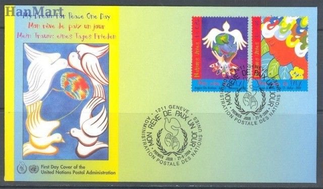 Znaczek Narody Zjednoczone Genewa 2004 Mi 503-504 FDC