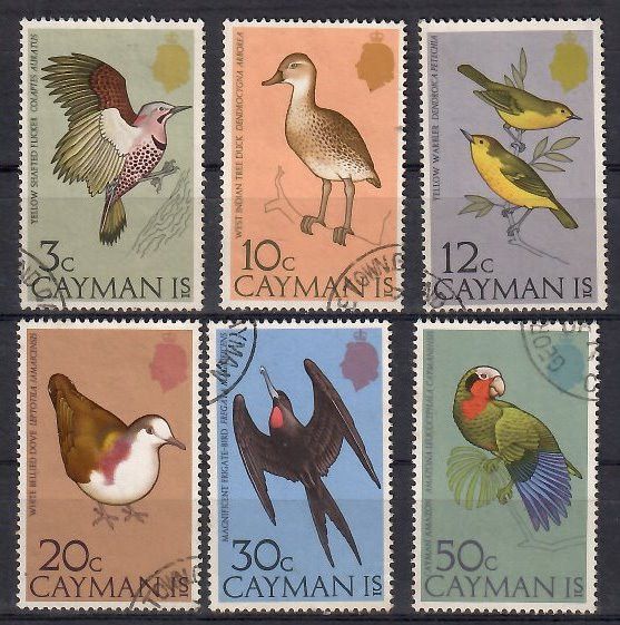Znaczek Kajmany 1975 Mi 350-355 Stemplowane
