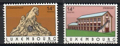 Znaczek Luksemburg 1993 Mi 1316-1317 Czyste **