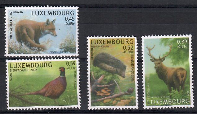 Znaczek Luksemburg 2002 Mi 1593-1596 Czyste **