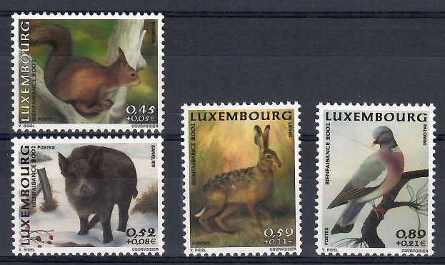 Znaczek Luksemburg 2001 Mi 1554-1557 Czyste **