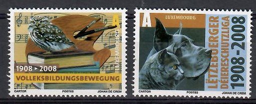 Znaczek Luksemburg 2008 Mi 1786-1787 Czyste **
