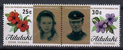 Znaczek Aitutaki 1973 Mi A81-B81 Czyste **