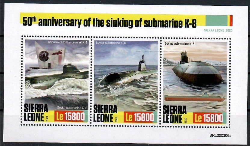 Znaczek Sierra Leone 2020 Mi ark 12247-12249 Czyste **