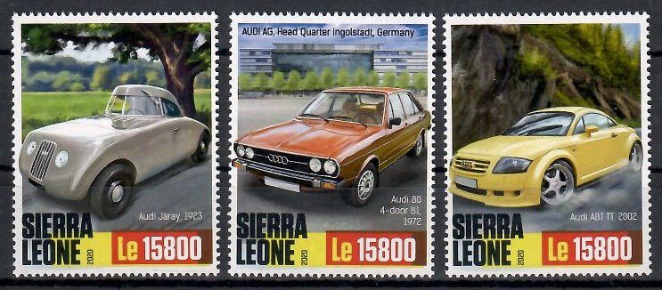 Znaczek Sierra Leone 2020 Mi 12250-12252 Czyste **