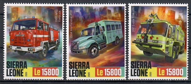 Znaczek Sierra Leone 2020 Mi 12265-12267 Czyste **