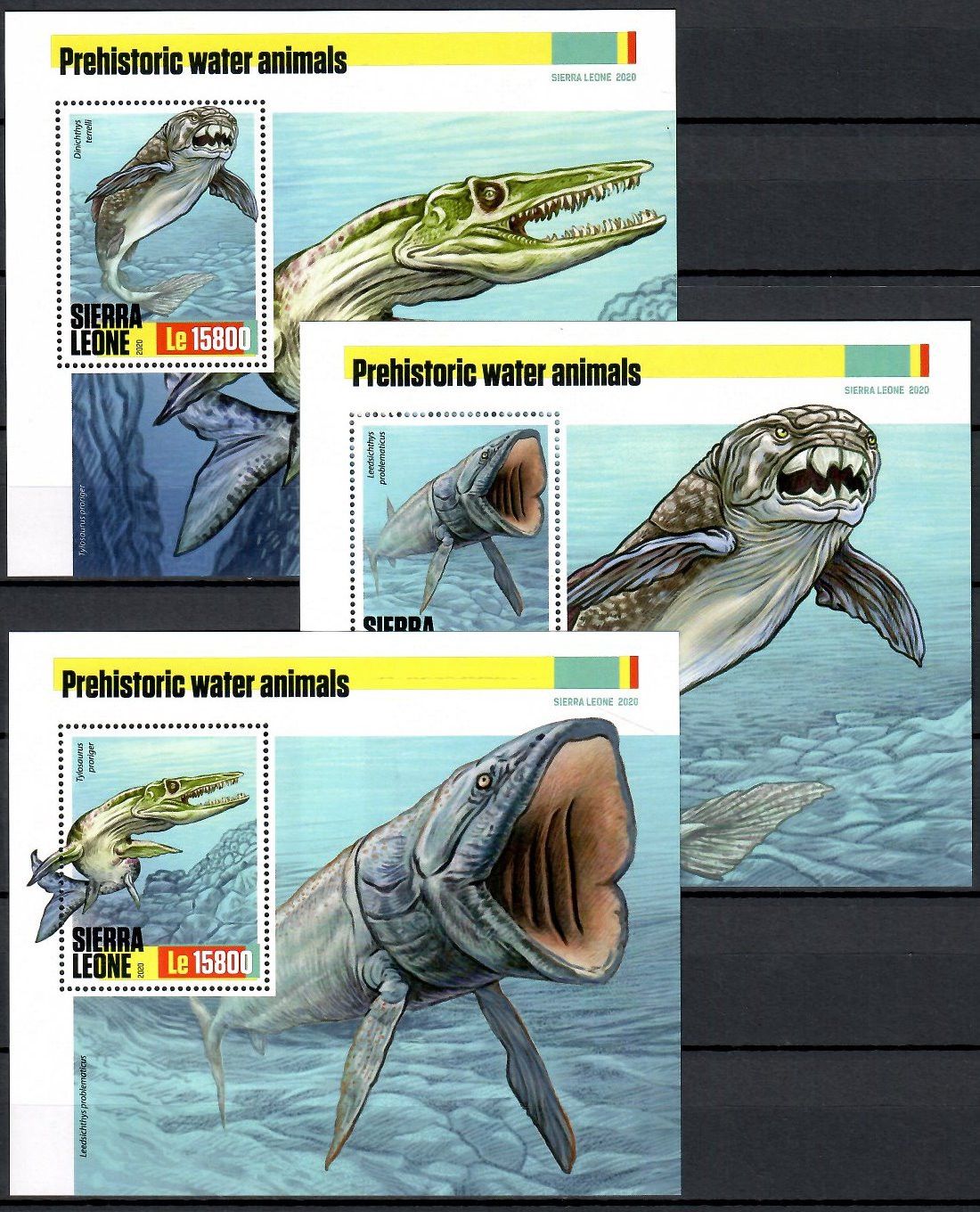 Znaczek Sierra Leone 2020 Mi bl 1964-1966 Czyste **