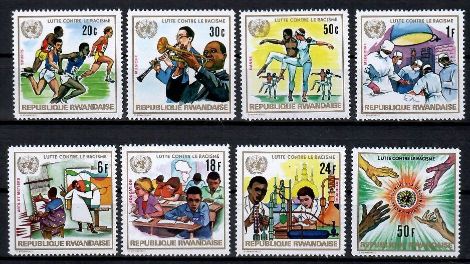 Znaczek Rwanda 1972 Mi 529-536 Czyste **