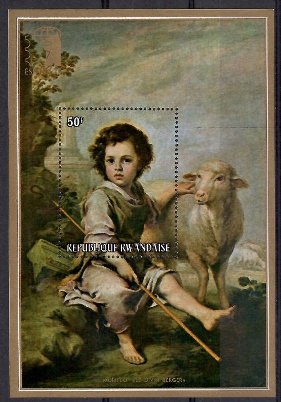 Znaczek Rwanda 1975 Mi bl 56 Czyste **