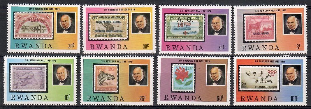 Znaczek Rwanda 1979 Mi 1011-1018 Czyste **