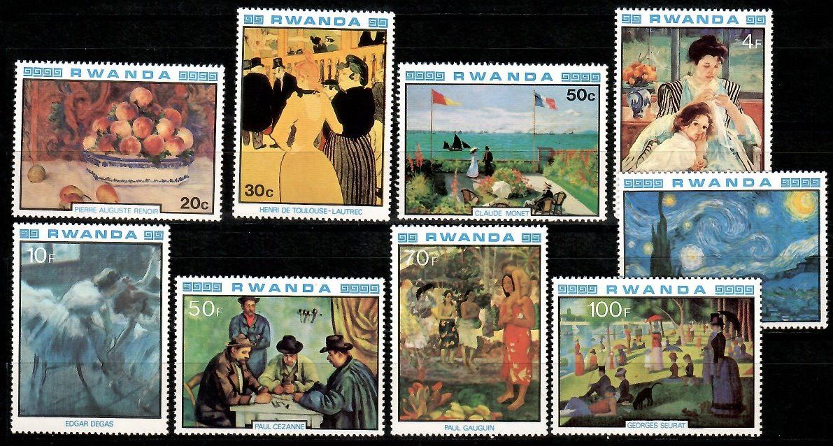 Znaczek Rwanda 1980 Mi 1059-1067 Czyste **