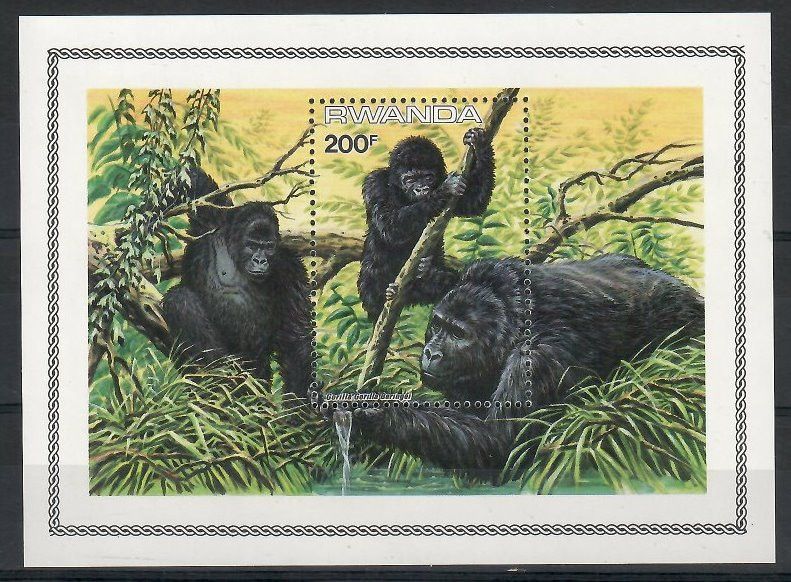 Znaczek Rwanda 1985 Mi bl 103 Czyste **
