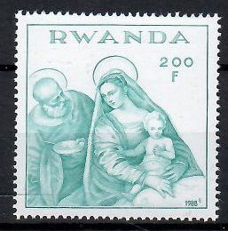 Znaczek Rwanda 1988 Mi 1402 Czyste **