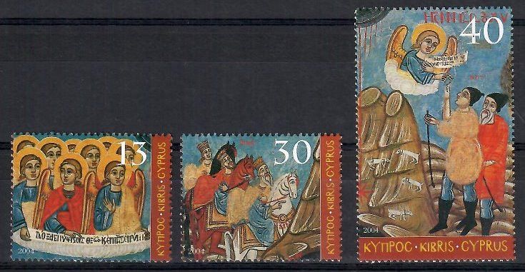Znaczek Cypr 2004 Mi 1049-1051 Czyste **