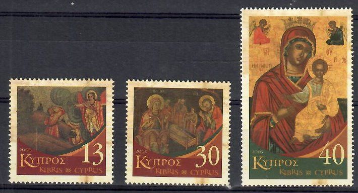 Znaczek Cypr 2005 Mi 1062-1064 Czyste **