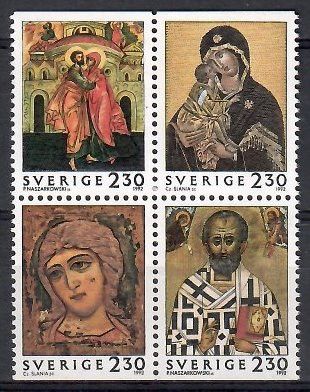 Znaczek Szwecja 1992 Mi 1748-1751 Czyste **