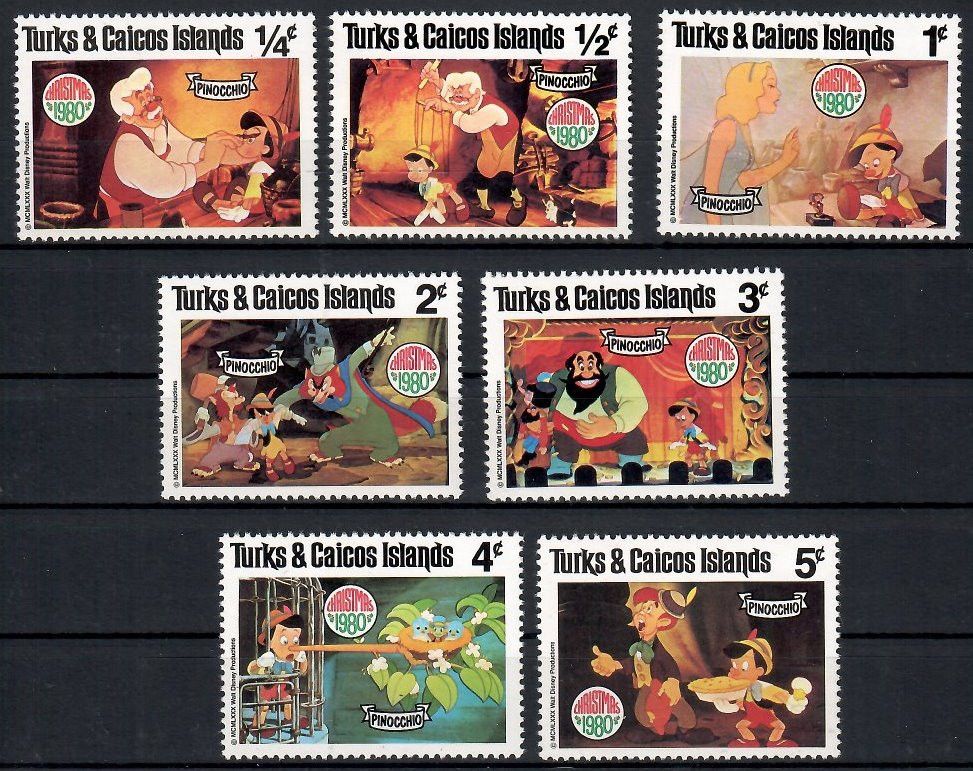Znaczek Turks i Caicos 1980 Mi 503-509 Czyste **