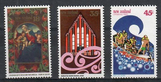 Znaczek Nowa Zelandia 1982 Mi 852-854 Czyste **