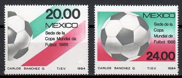 Znaczek Meksyk 1984 Mi 1919-1920 Czyste **