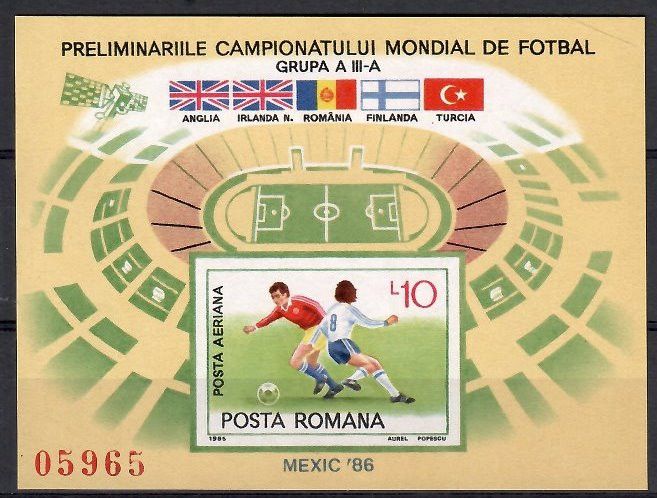 Znaczek Rumunia 1985 Mi bl 219 Czyste **