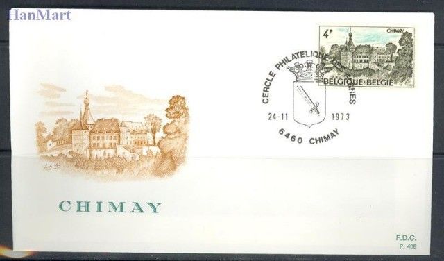 Znaczek Belgia 1973 Mi 1744-1745 FDC