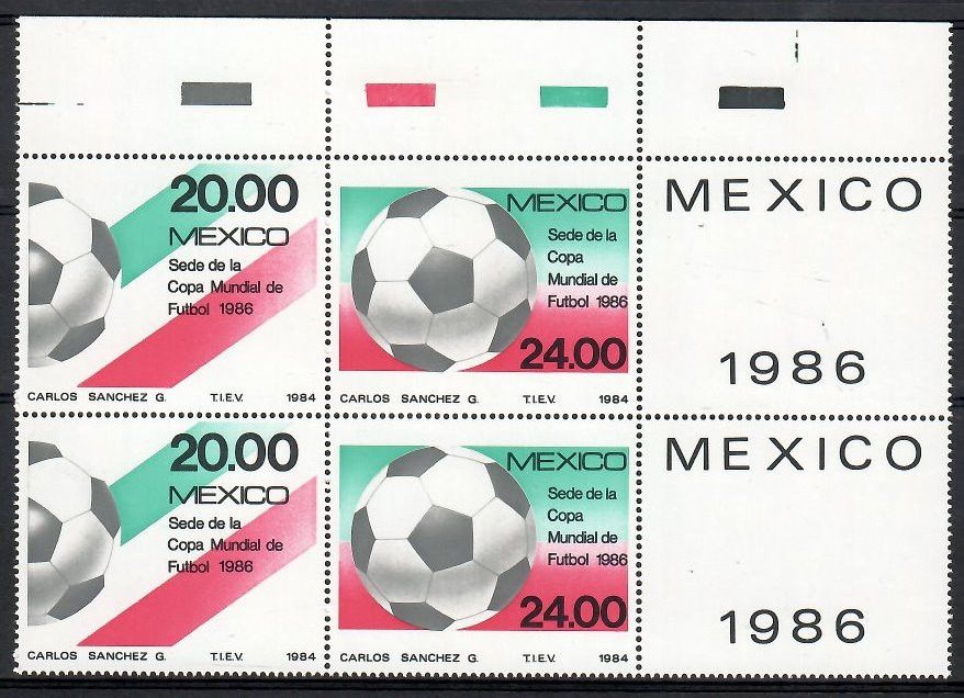 Znaczek Meksyk 1984 Mi 1919-1920 Czyste **